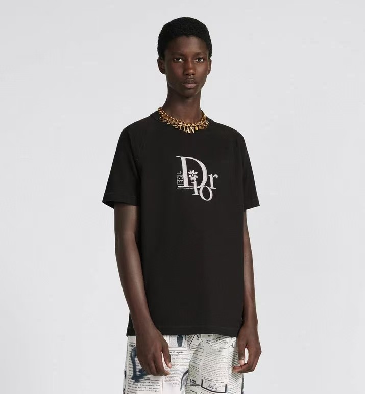Dior Dior by ERL Collab Embroidered Short Sleeve T-Shirt