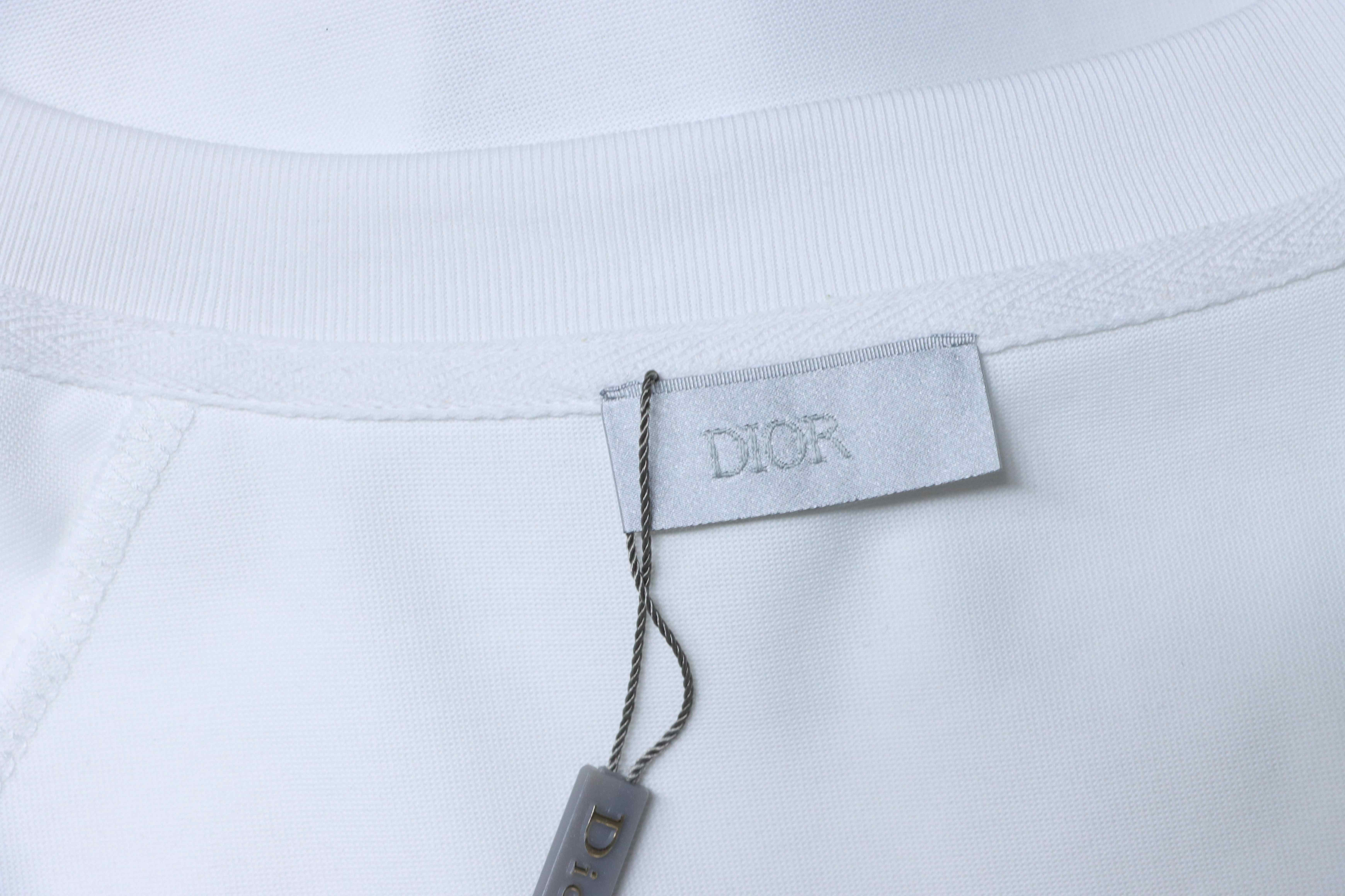 Dior Dior by ERL Collab Embroidered Short Sleeve T-Shirt