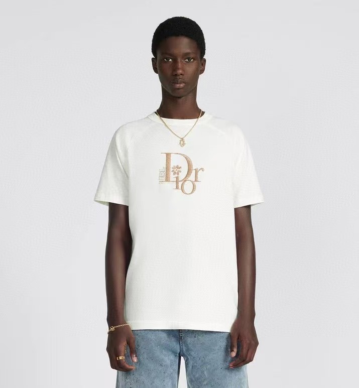Dior Dior by ERL Collab Embroidered Short Sleeve T-Shirt