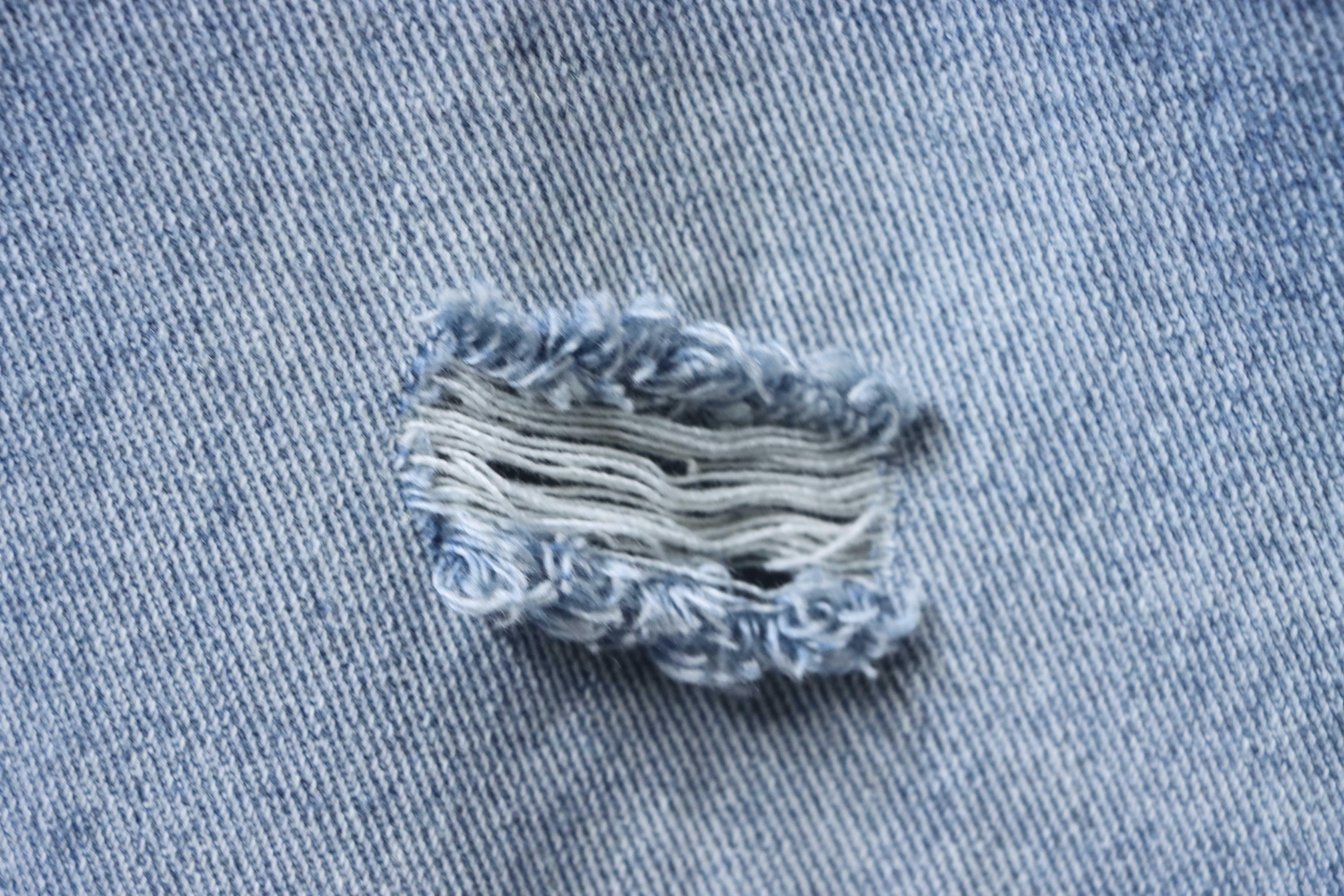 DIOR Distressed Patchwork Wide Leg Jeans