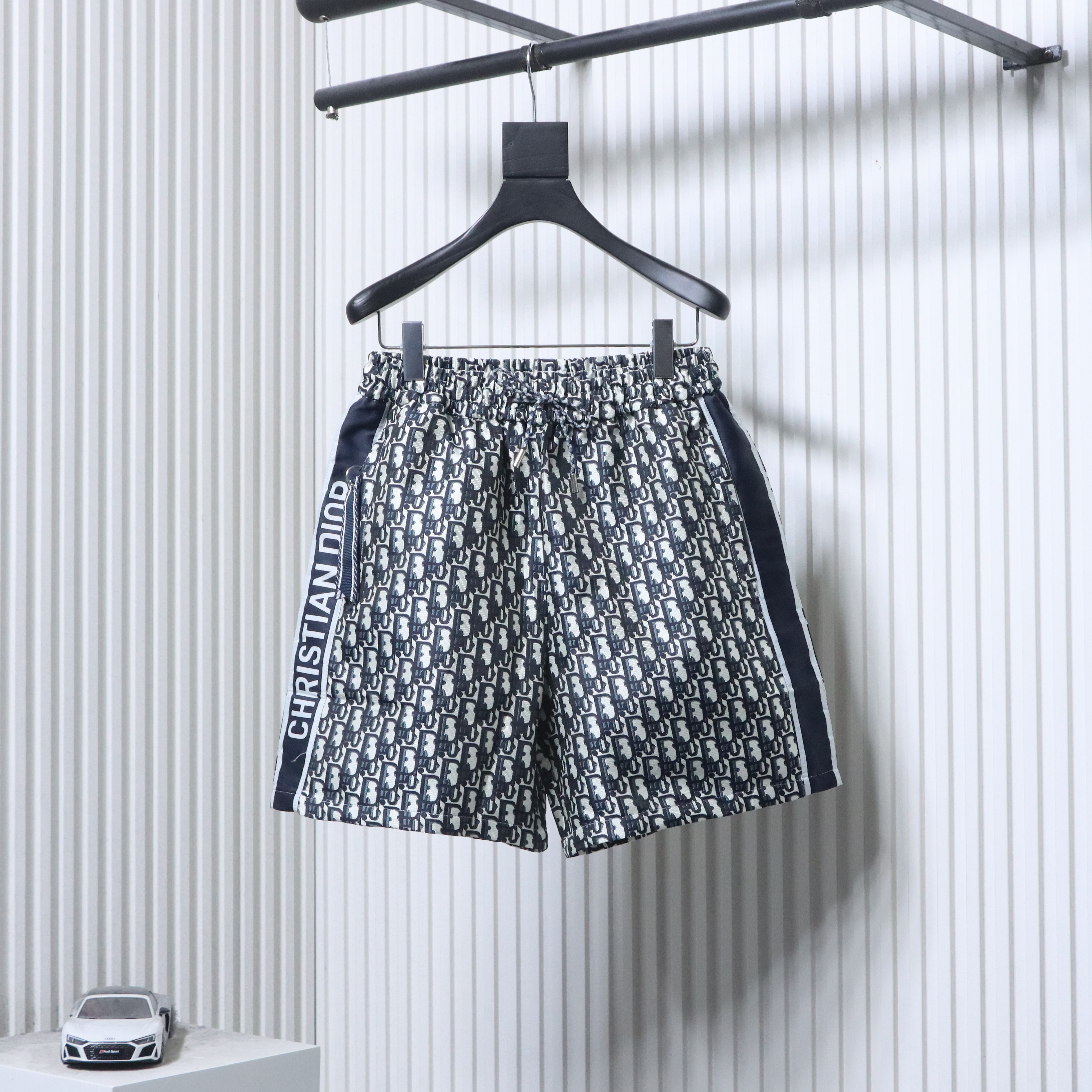 Dior Monogram All Over Print Side Webbing Shorts