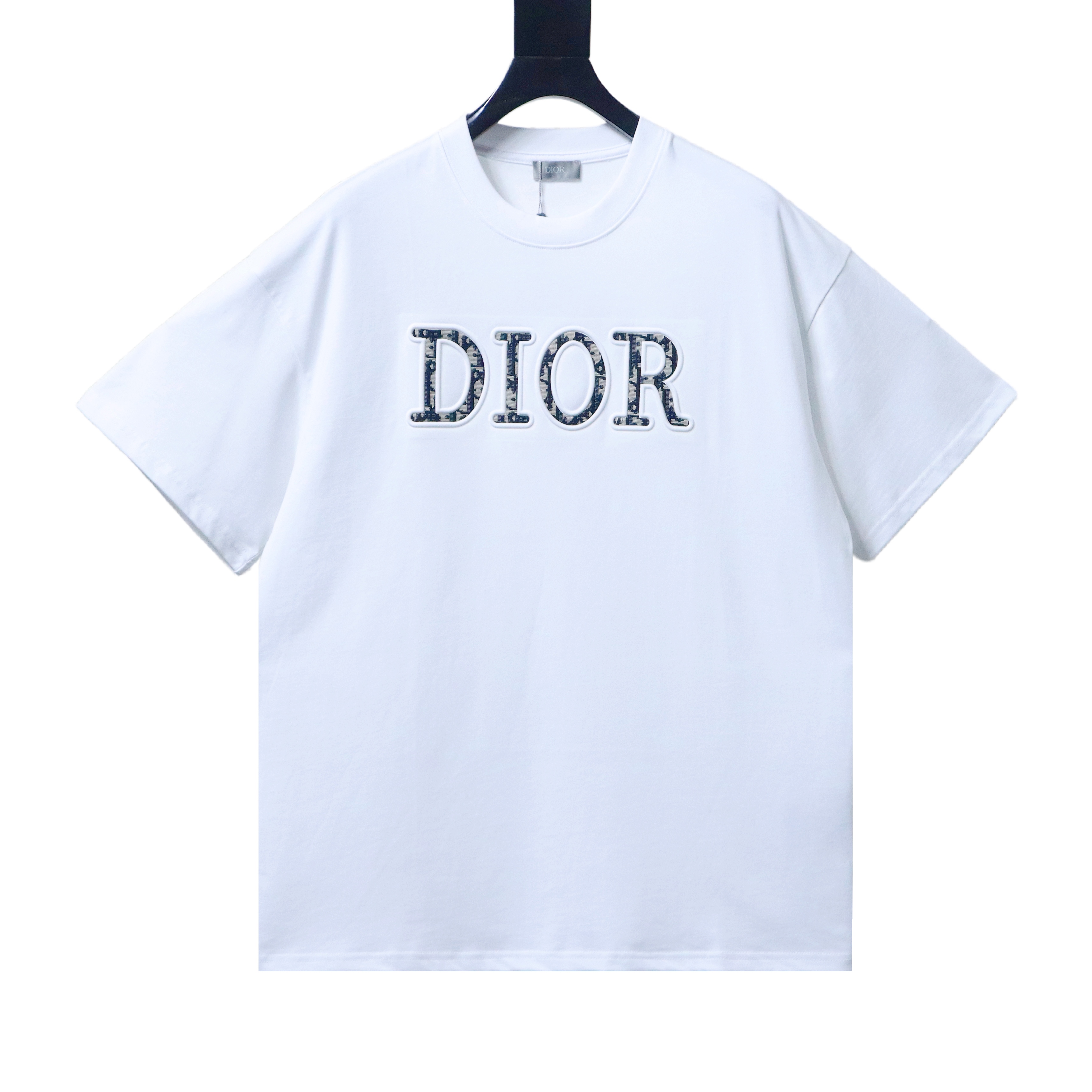 Dior Monogram CD Letter Patch Short Sleeve T-Shirt