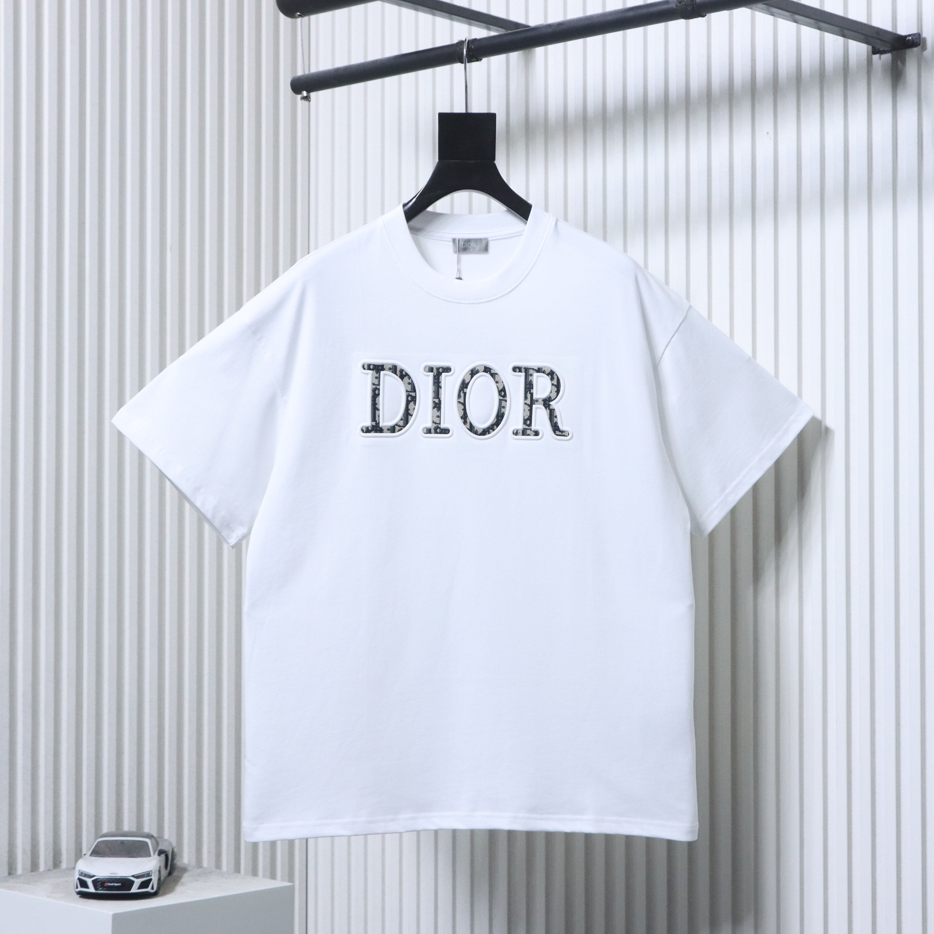 Dior Monogram CD Letter Patch Short Sleeve T-Shirt