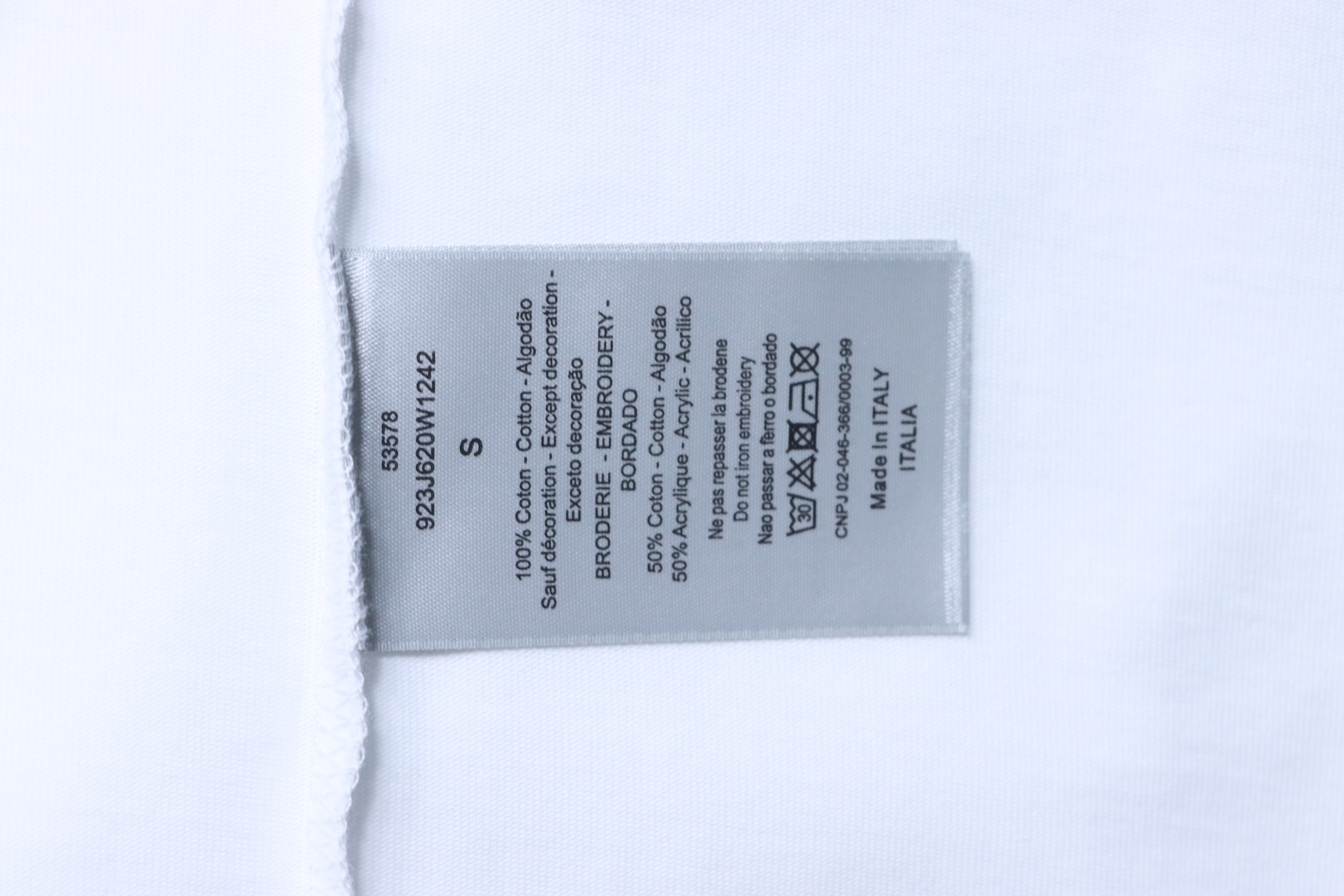 Dior Monogram CD Letter Patch Short Sleeve T-Shirt