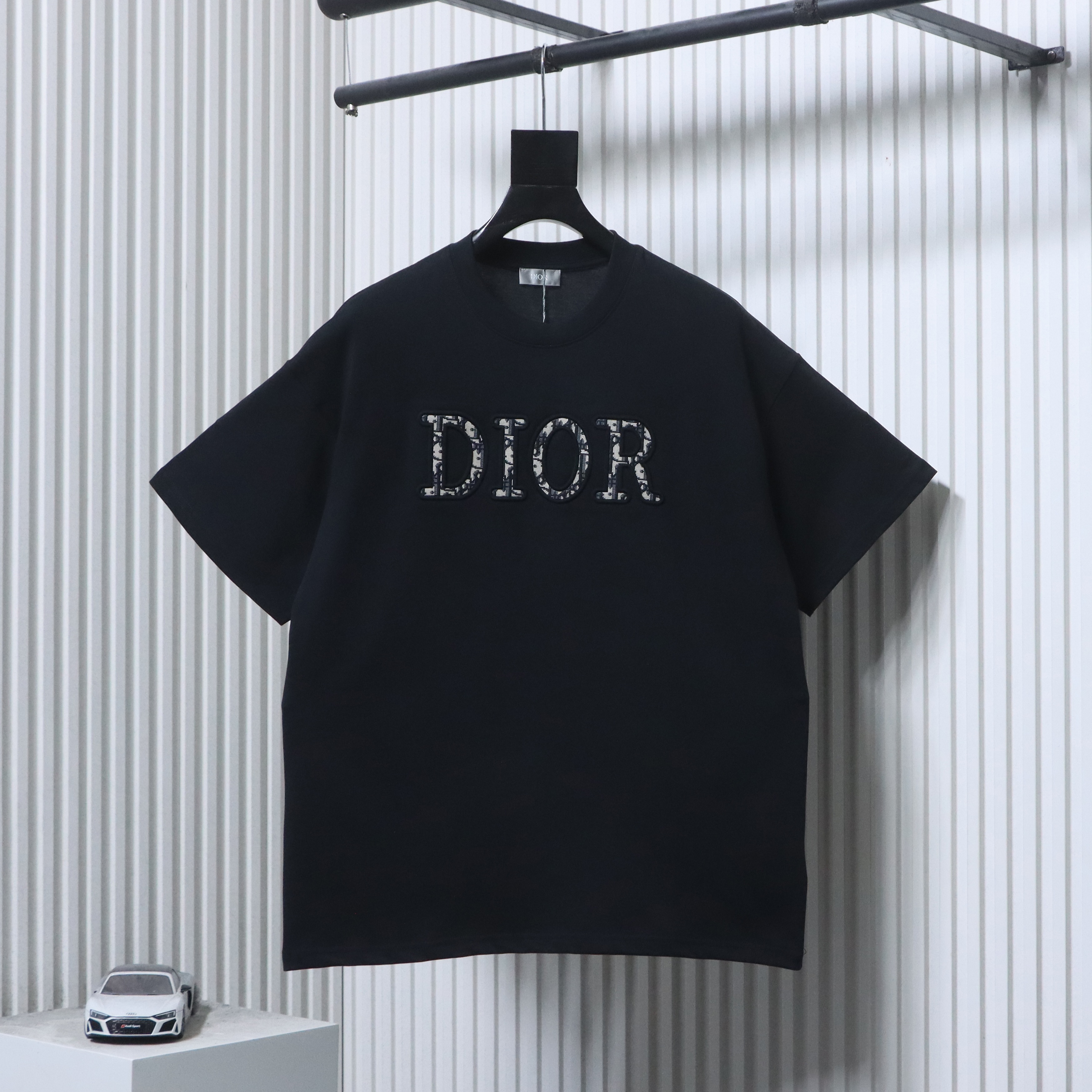 Dior Monogram CD Letter Patch Short Sleeve T-Shirt