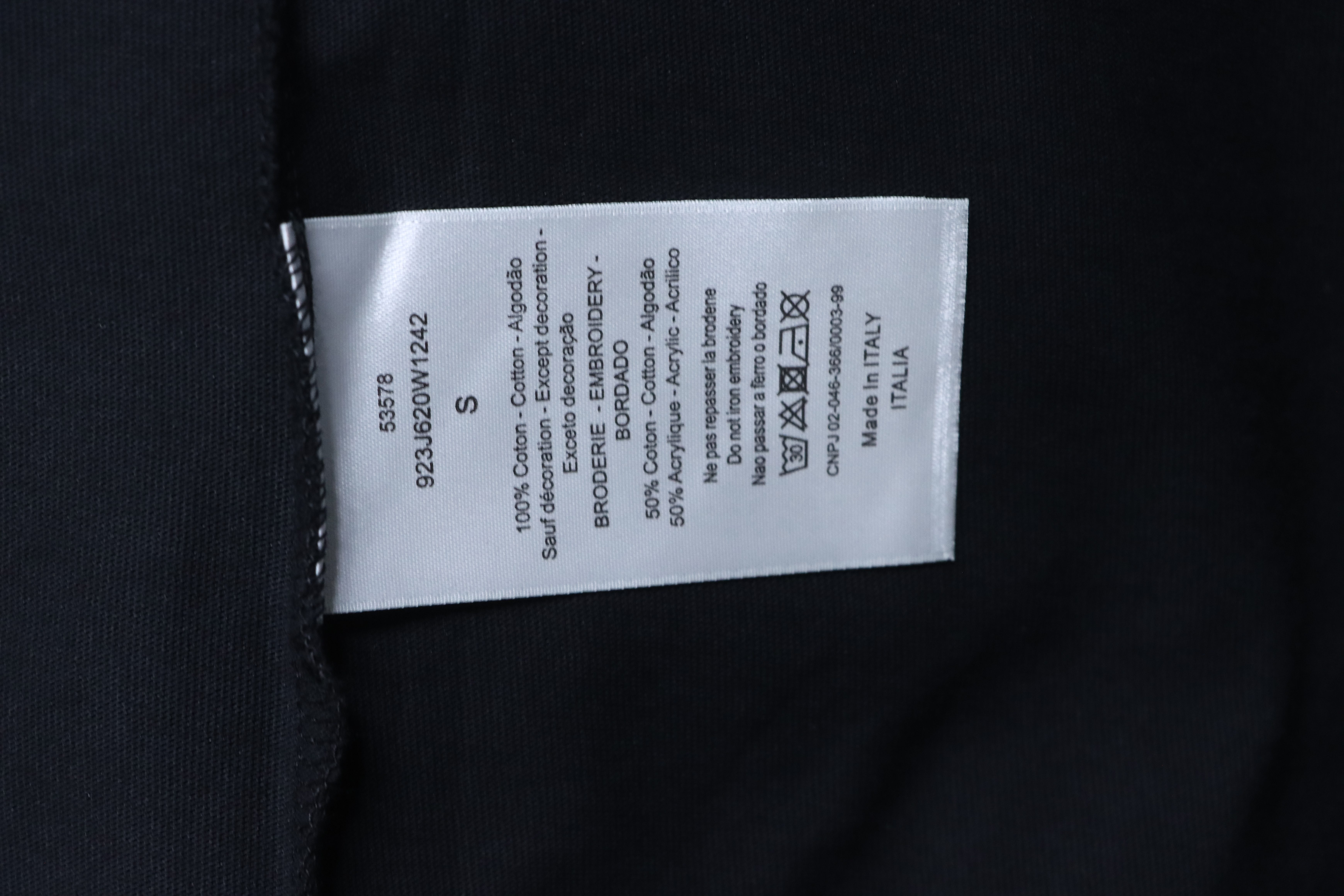 Dior Monogram CD Letter Patch Short Sleeve T-Shirt