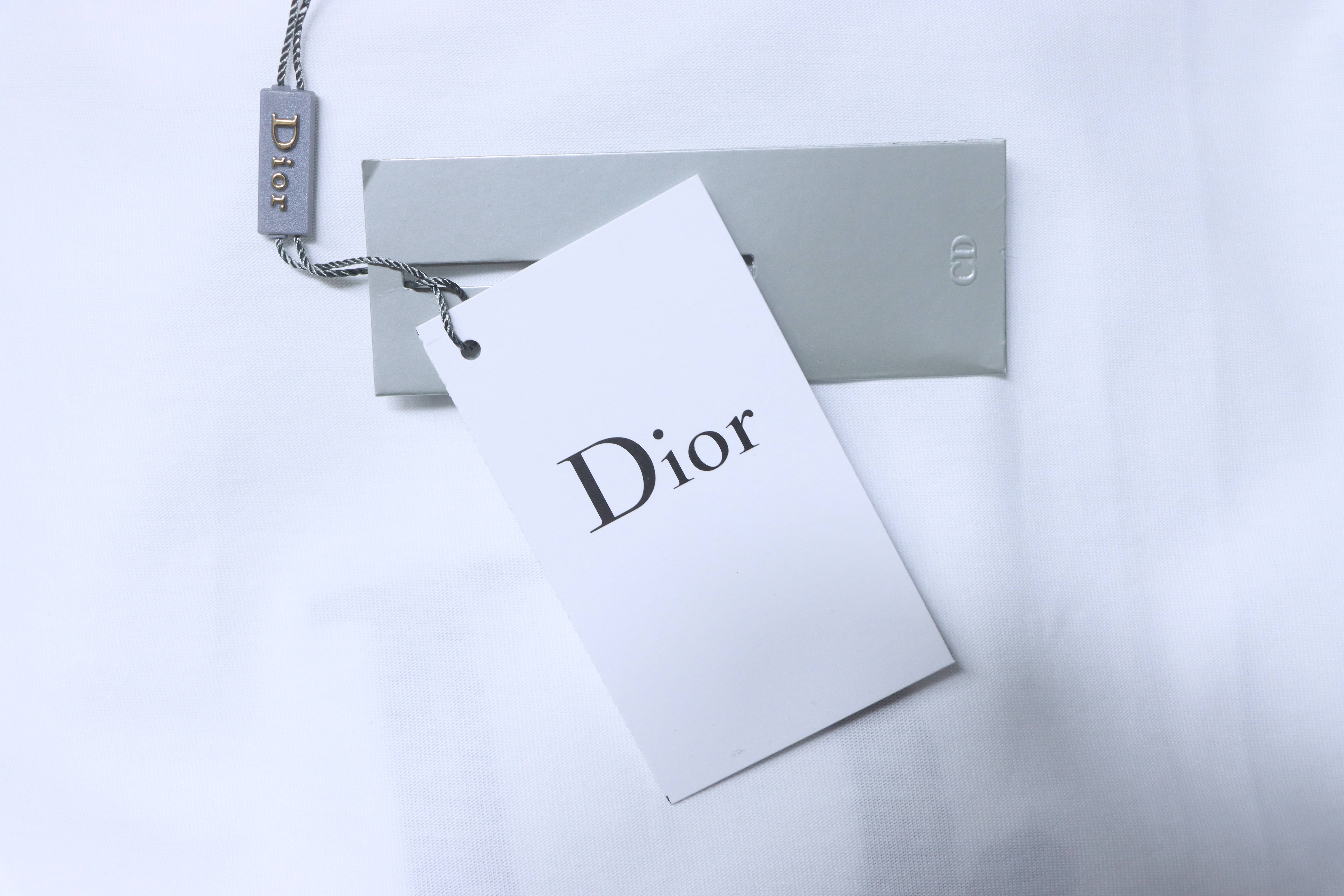 Dior Monogram Patch Embroidered Short Sleeve T-Shirt