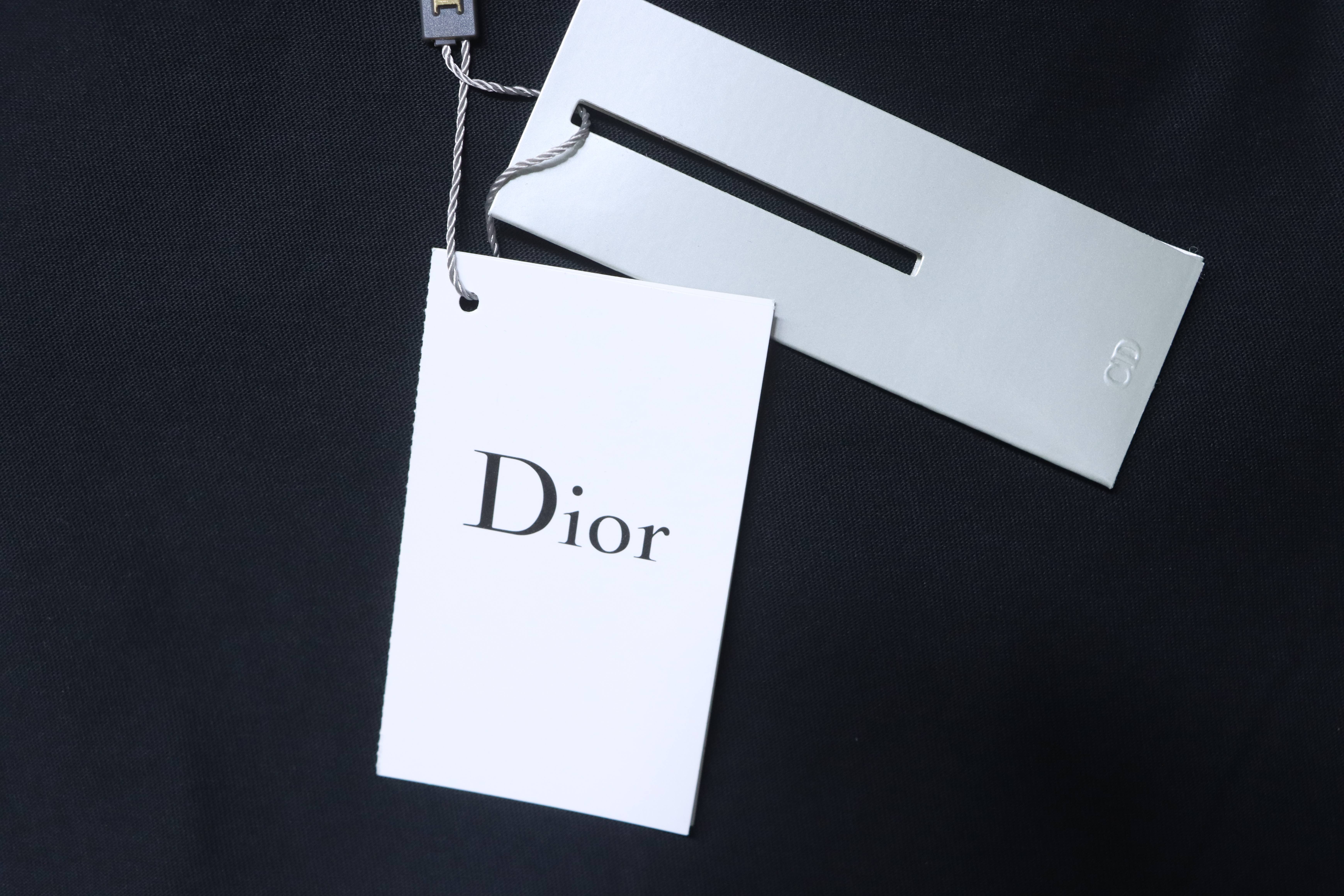 Dior Monogram Patch Embroidered Short Sleeve T-Shirt