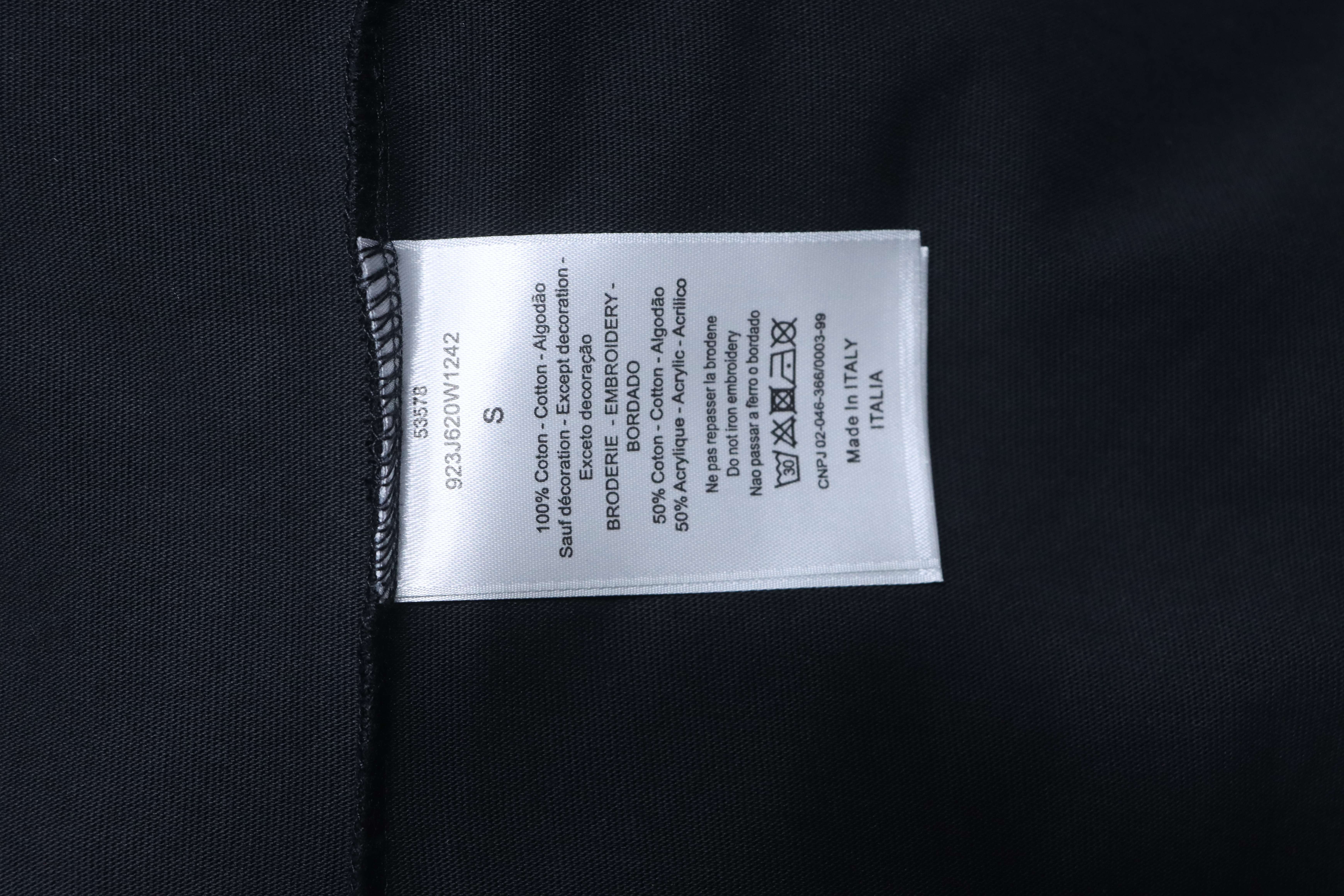 Dior Monogram Patch Embroidered Short Sleeve T-Shirt