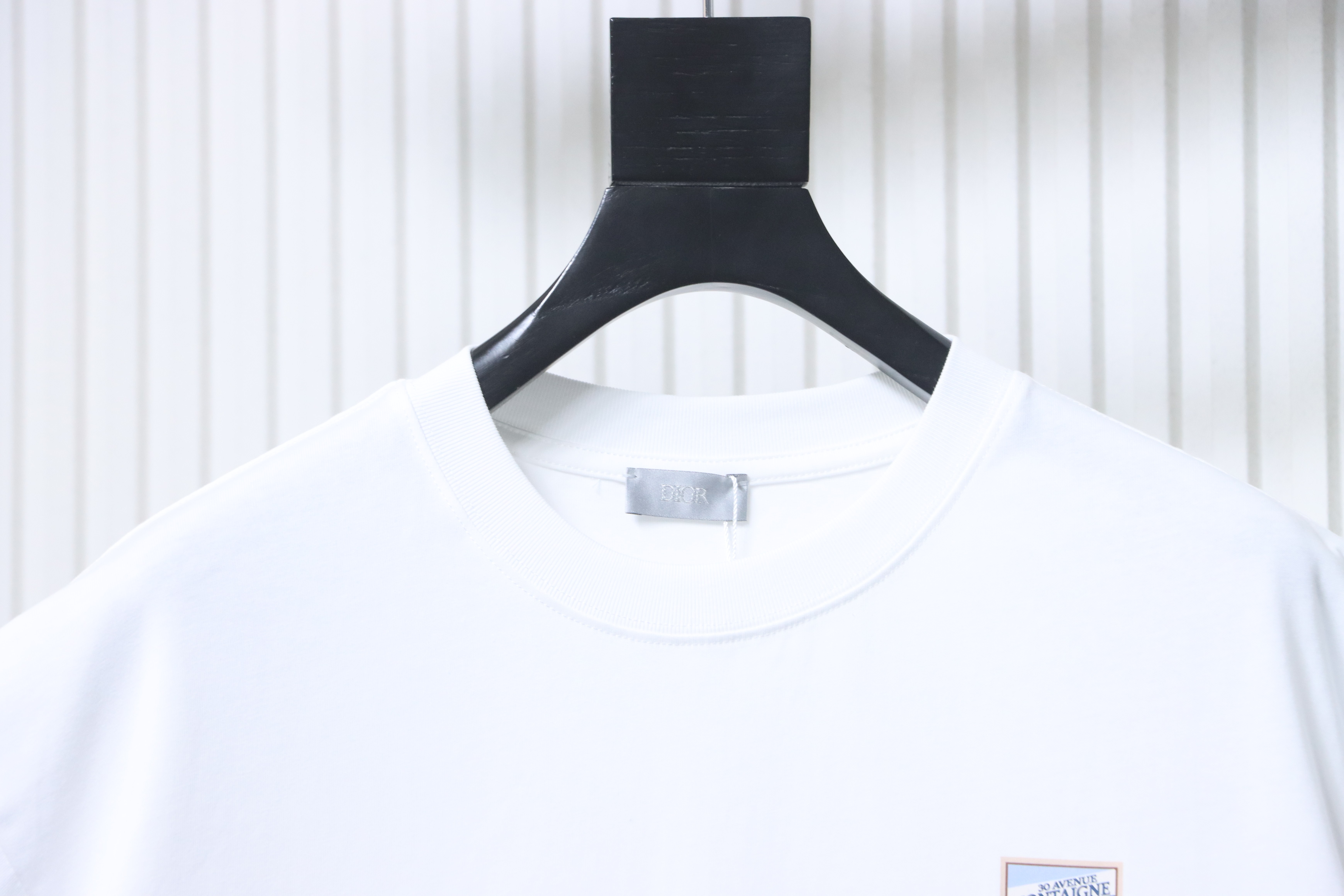 Dior Patch Embroidered Short Sleeve T-Shirt
