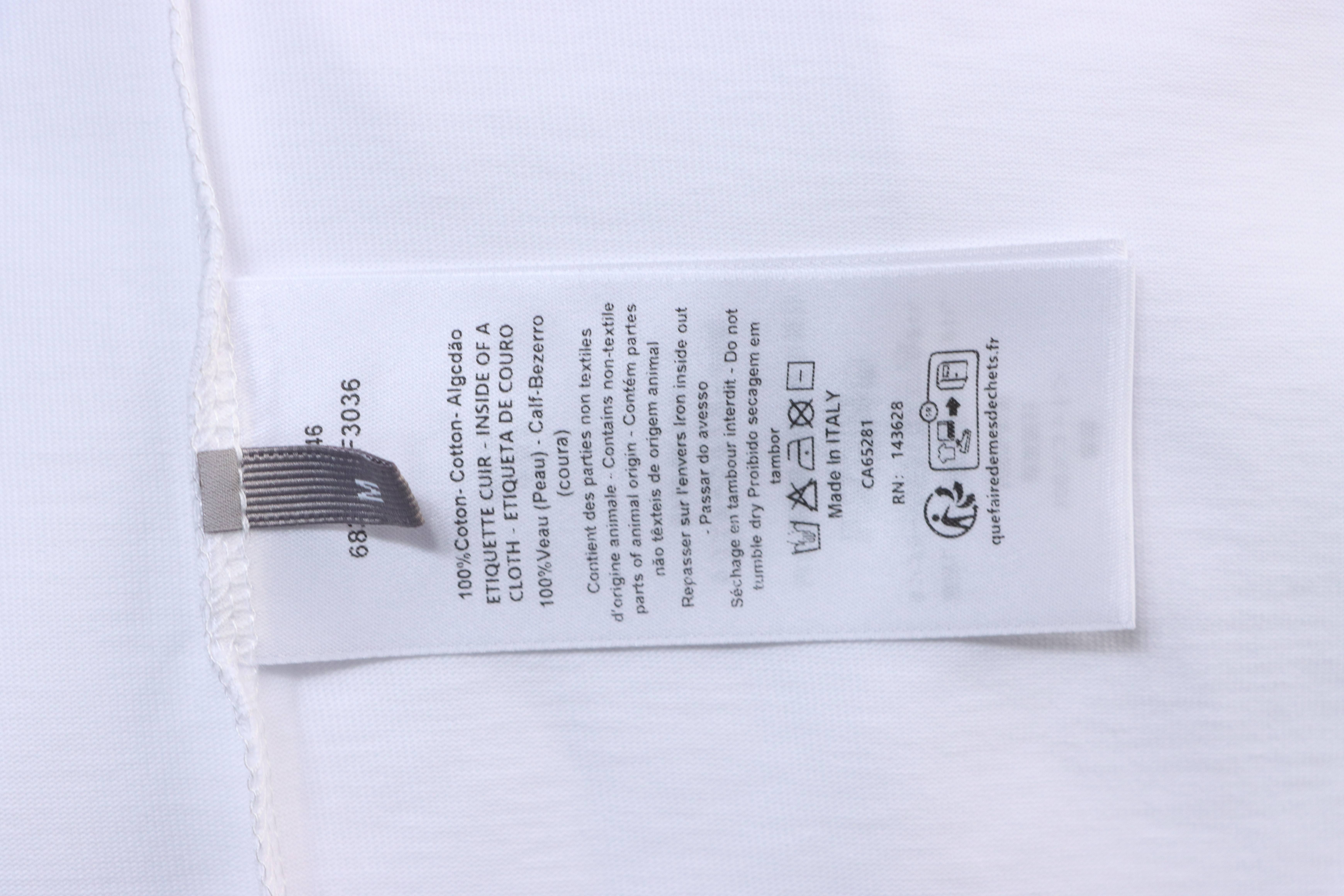 Dior Pocket Leather Label Short Sleeve T-Shirt