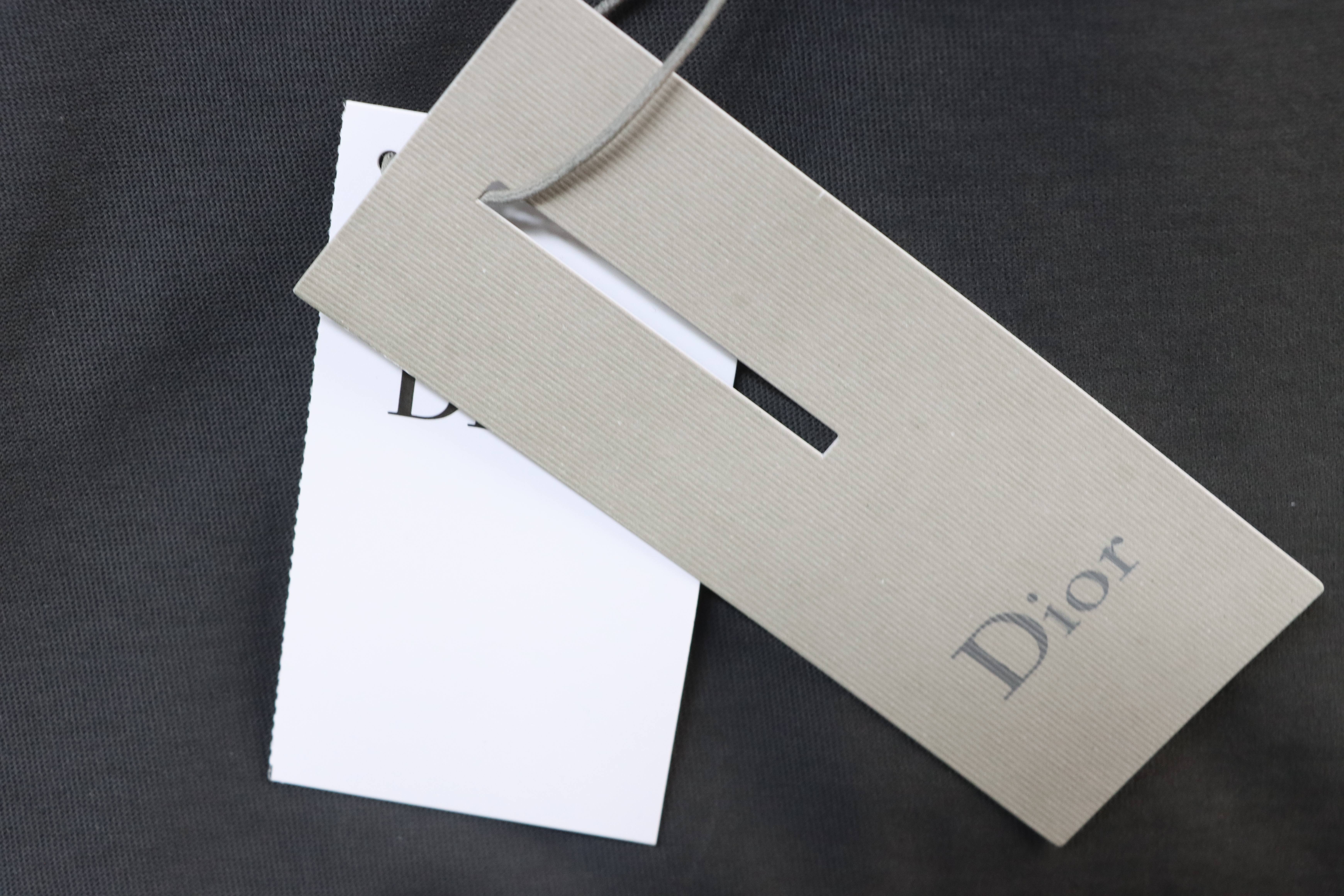 Dior Pocket Leather Label Short Sleeve T-Shirt