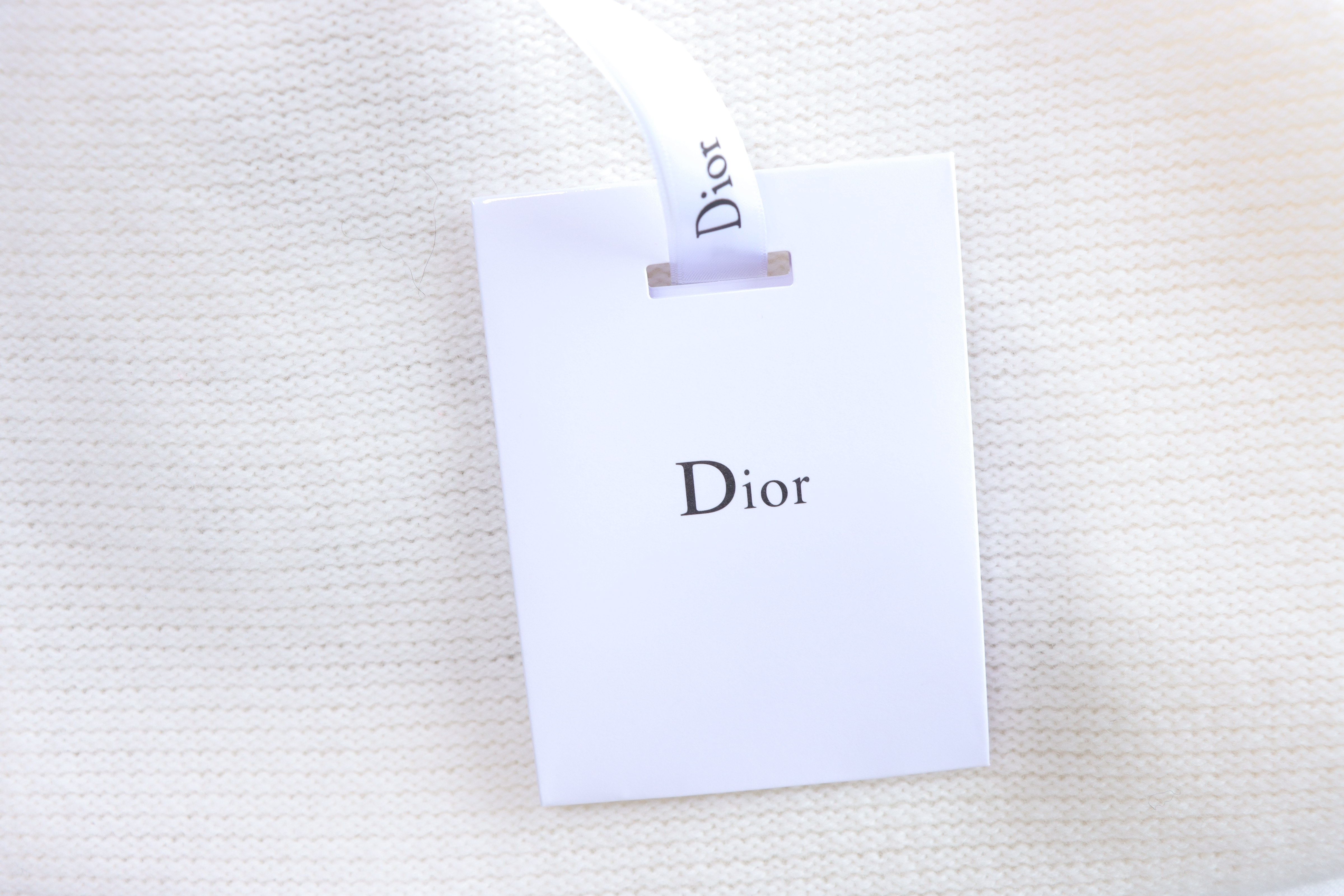 DIOR Pure Wool Knit Short Sleeve T-Shirt