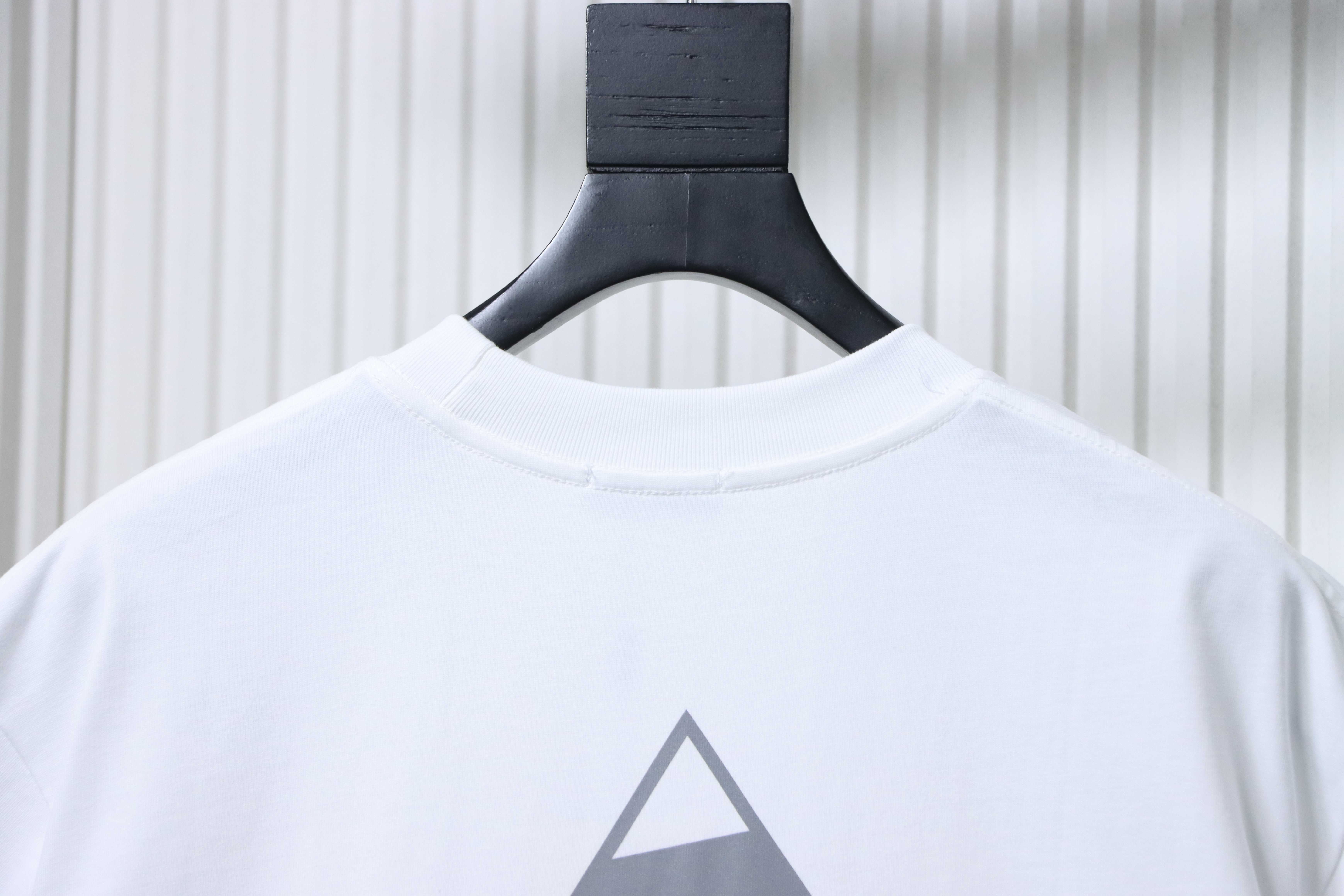 DIOR Reflective Print Triangle Icon Short Sleeve T-Shirt