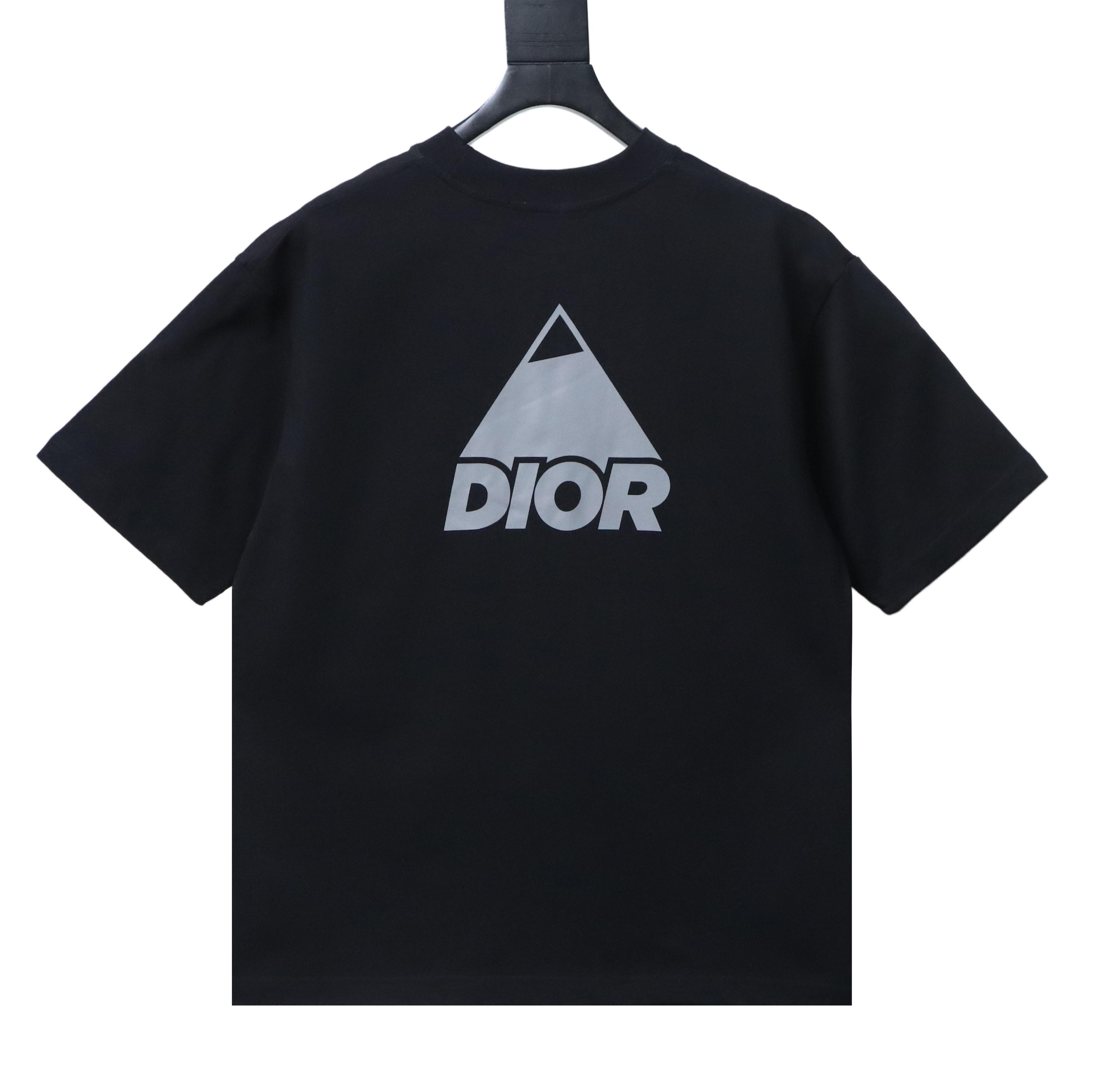 DIOR Reflective Print Triangle Icon Short Sleeve T-Shirt
