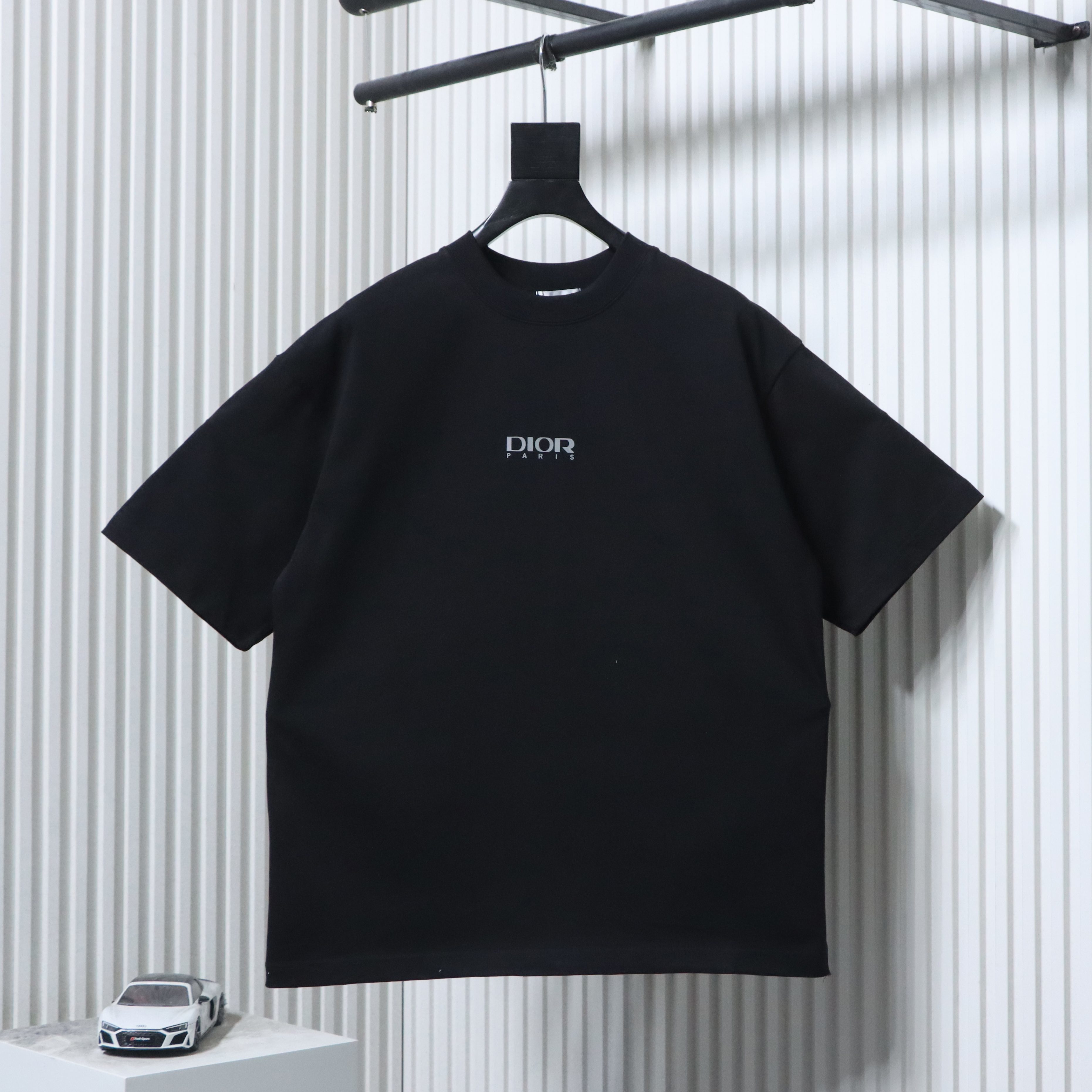 DIOR Reflective Print Triangle Icon Short Sleeve T-Shirt