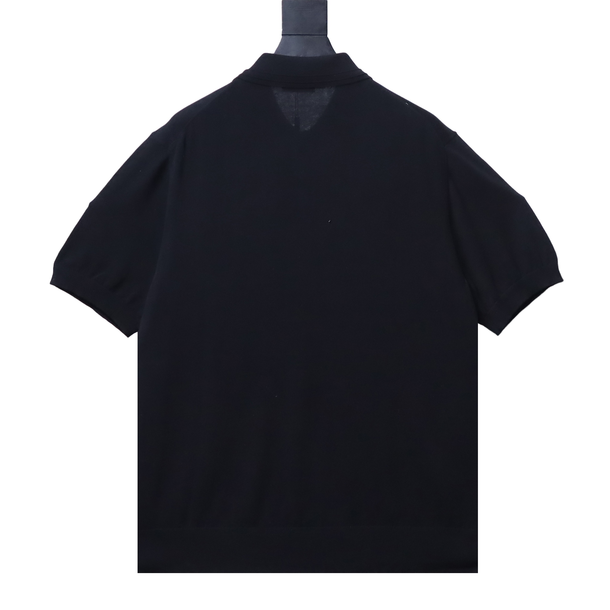 DIOR Small Logo Embroidered Knit Short Sleeve Polo Shirt