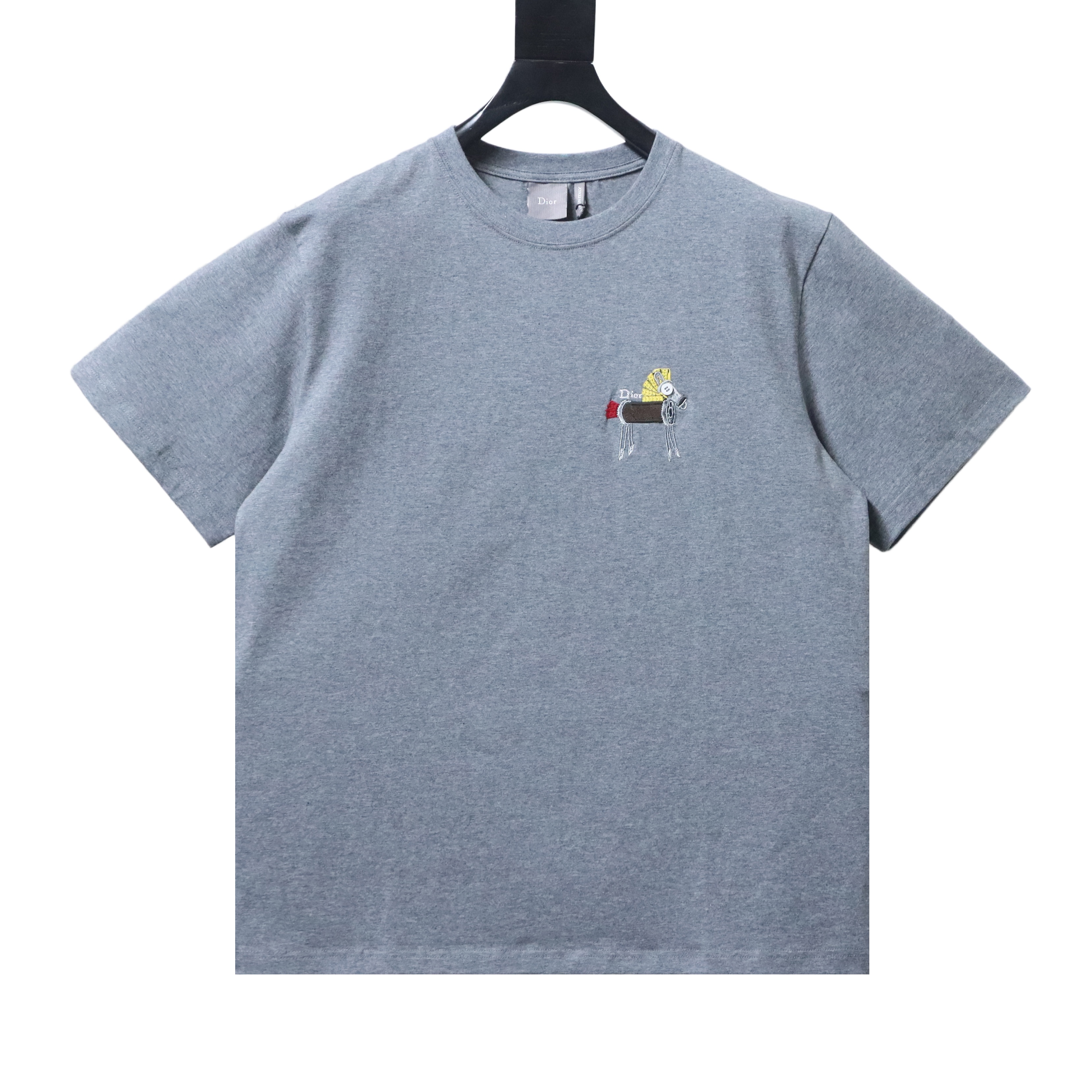 Dior Year of the Horse Embroidered Pony Short Sleeve T-Shirt