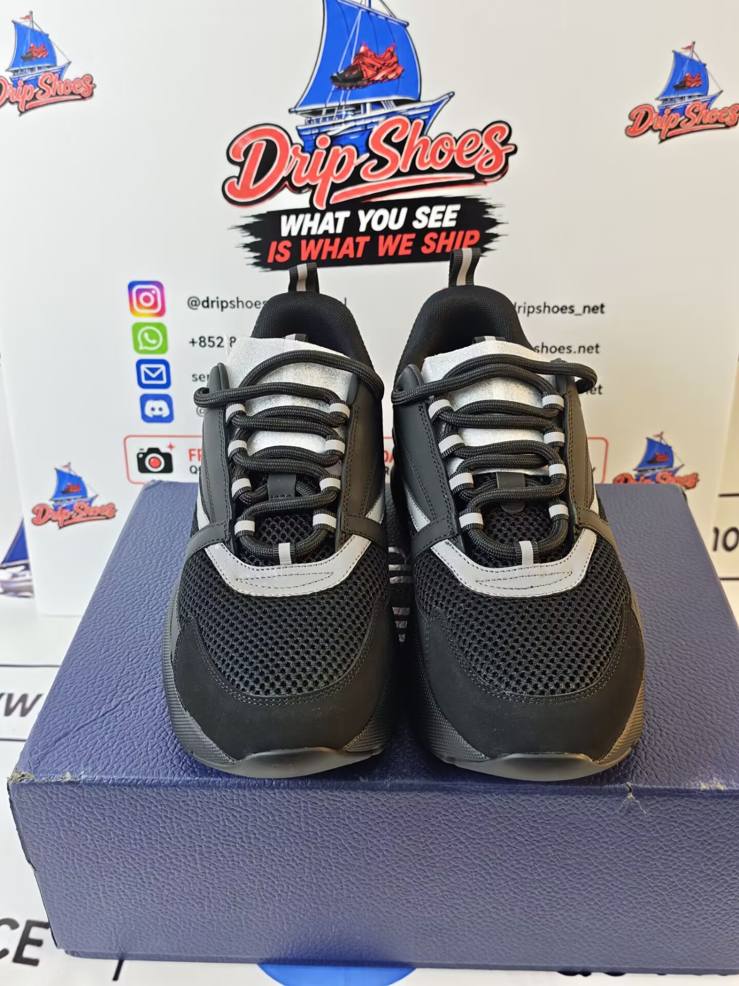 Dior B22 Black Silver 3SN231ZNG_H969
