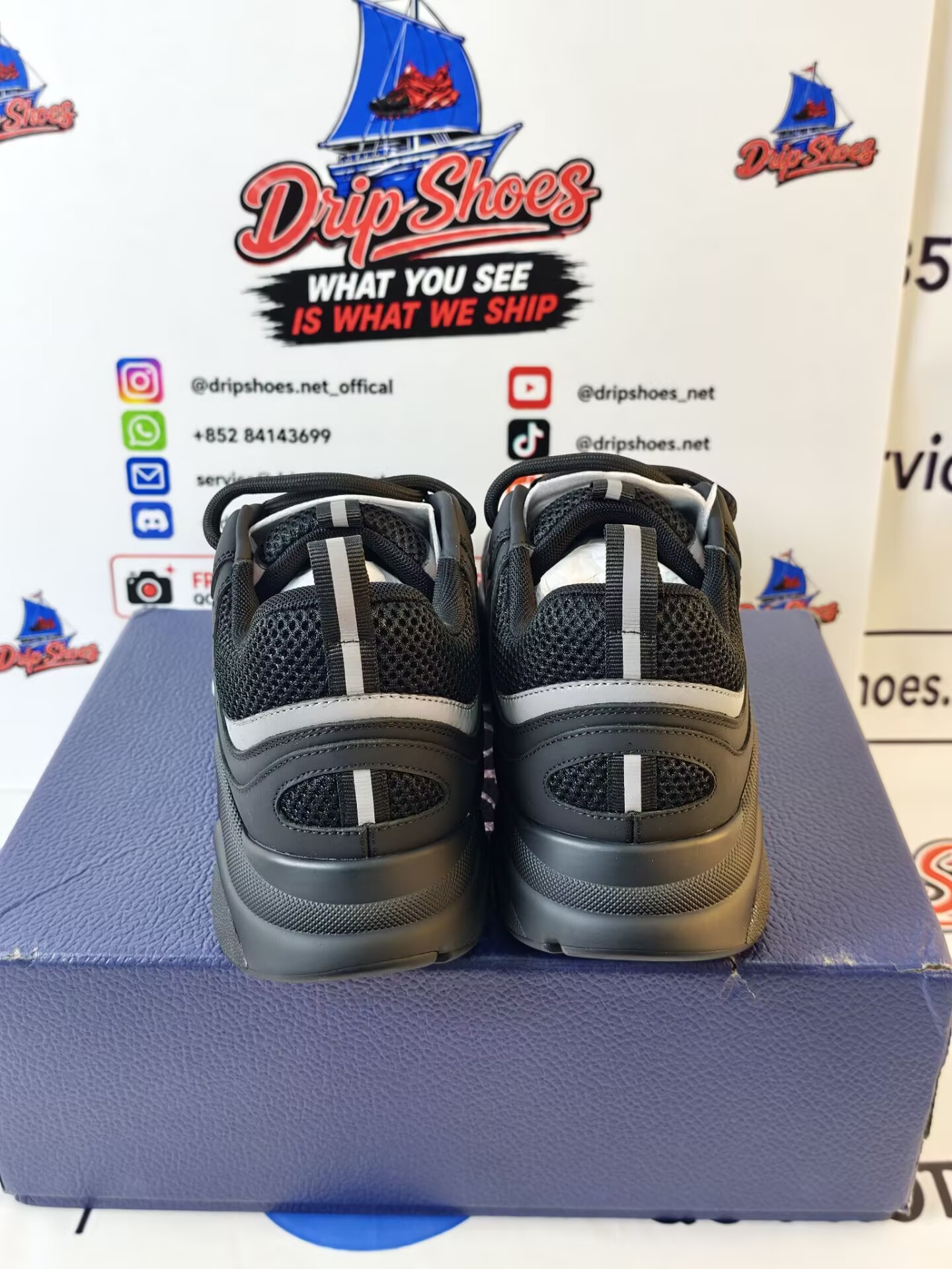 Dior B22 Black Silver 3SN231ZNG_H969