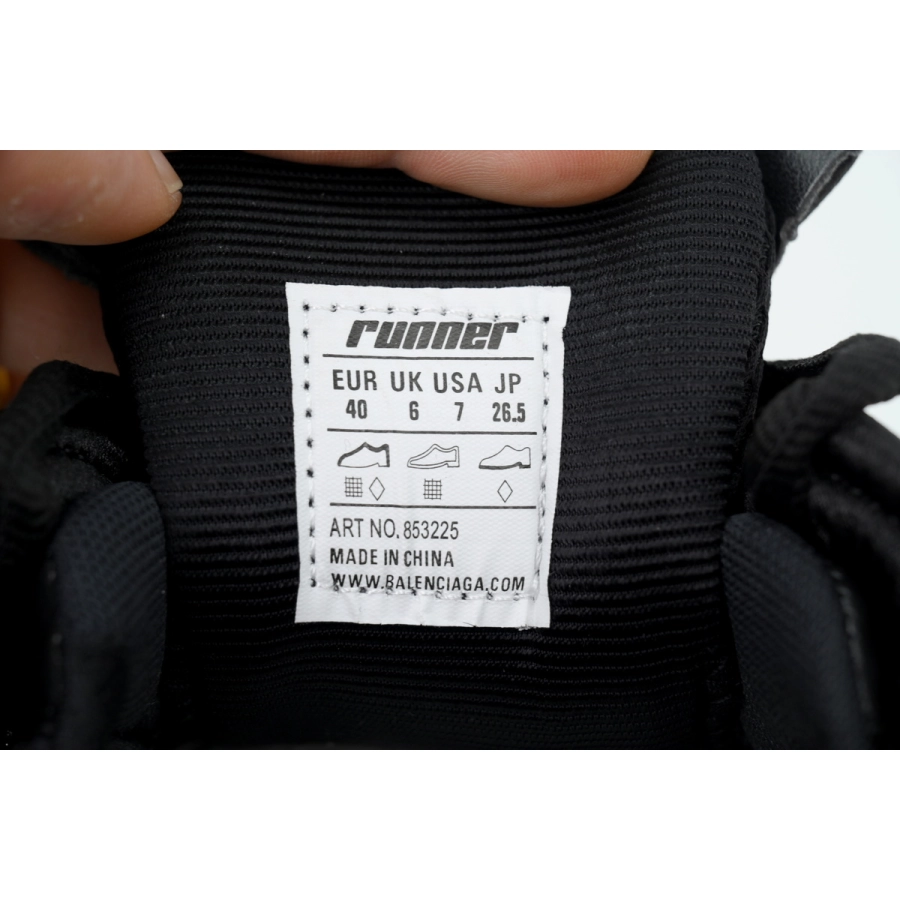 Balenciaga Runner Black and Red(LED) 853225 WRNLD 1000 