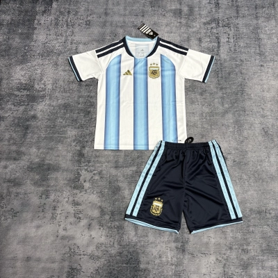 Kids 2026 Argentina Home Jersey Sizes 16-28 01