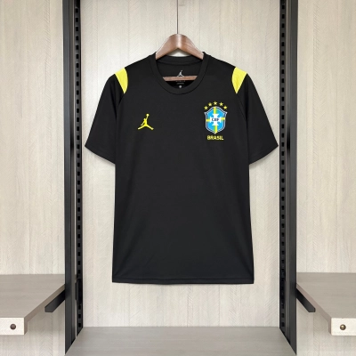 2026 Brazil Training Kit Black Jersey 01