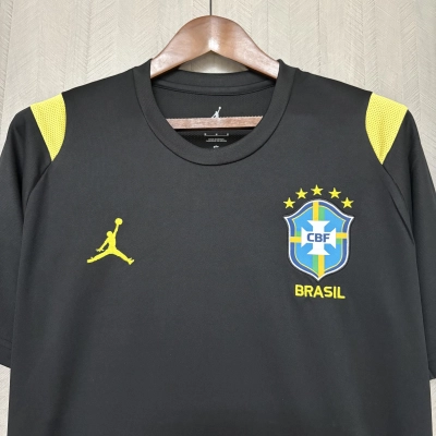 2026 Brazil Training Kit Black Jersey 02