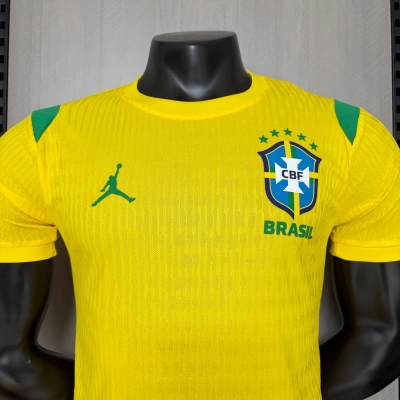 Player Version 2026 Brazil Training Kit Yellow Jersey  02