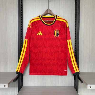 Long-sleeved 2026 Belgium Home Jersey 01