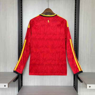 Long-sleeved 2026 Belgium Home Jersey 02