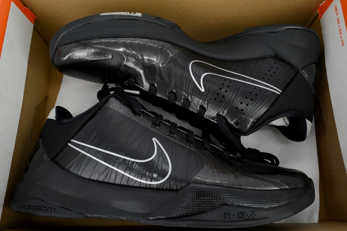 Zoom Kobe 5 'Black Out' 386430-003