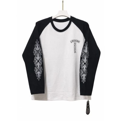 Chrome Hearts Floral Cross Raglan Long Sleeve T-Shirt 01