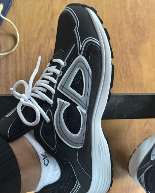 Dior 'B30' Sneakers Black Coffee Color 3SN279ZND-H969  review john 01