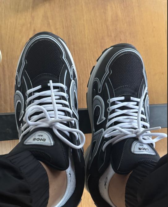 Dior 'B30' Sneakers Black Coffee Color 3SN279ZND-H969  review john 02
