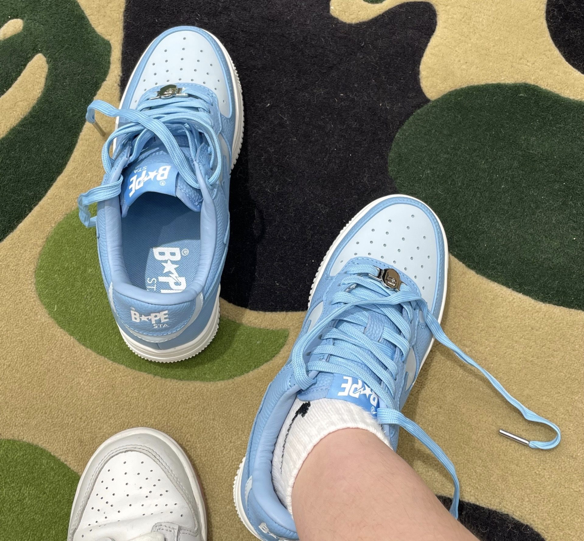 A Bathing Ape Bape Sta Low All Sky Blue OZXSHM-191-006K review vava 00
