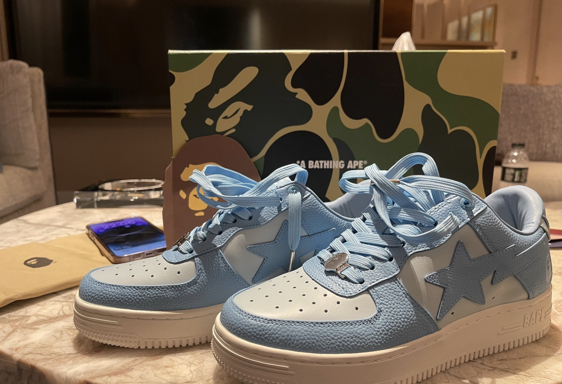 A Bathing Ape Bape Sta Low All Sky Blue OZXSHM-191-006K review vava 01