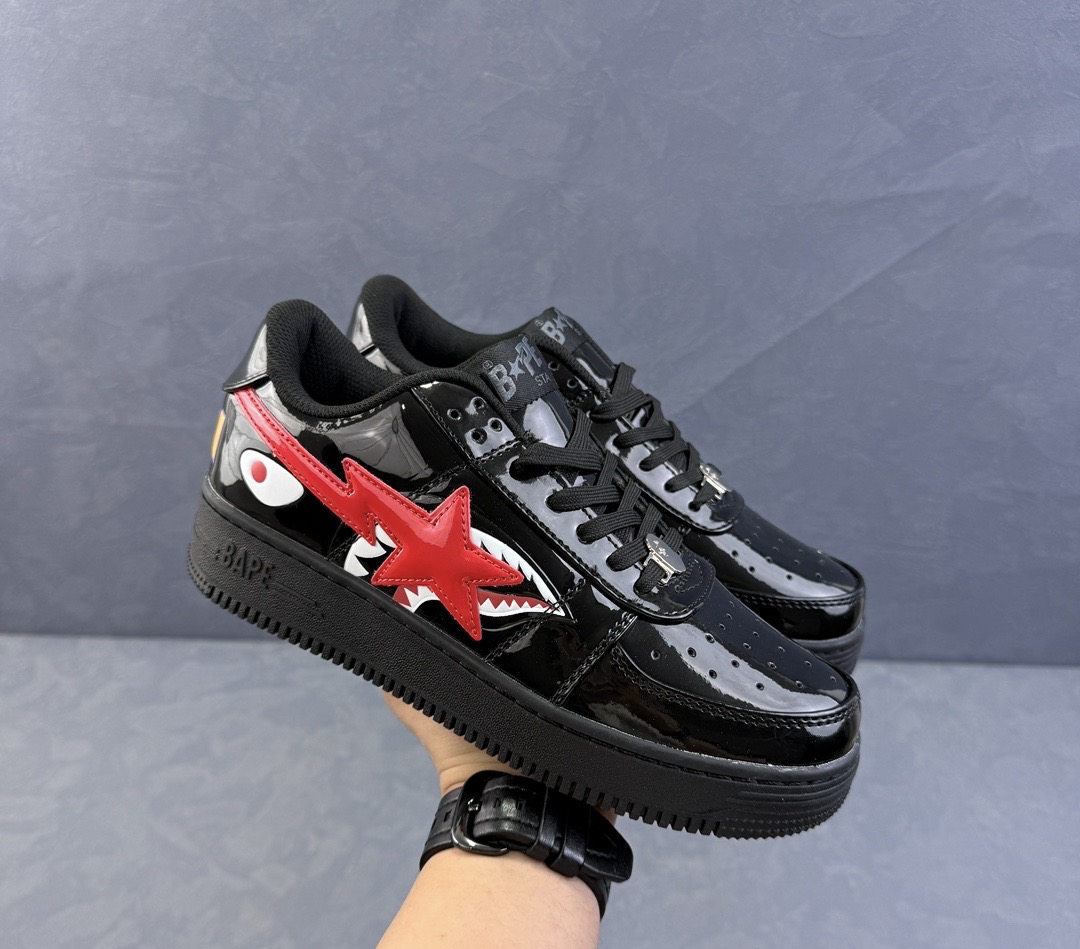 A Bathing Ape Bape Sta Low Black Shark 1H30 191 012 review justin 01