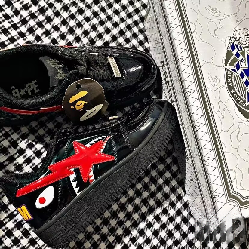 A Bathing Ape Bape Sta Low Black Shark 1H30 191 012 review 0