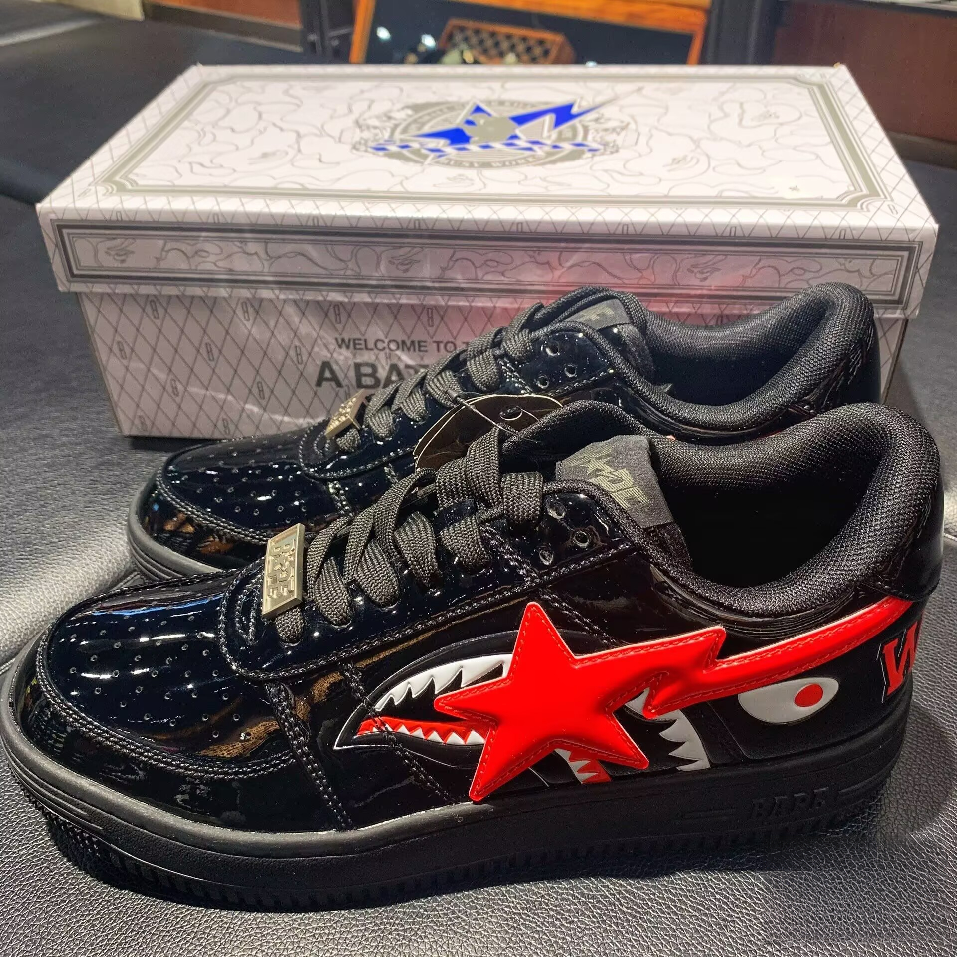 A Bathing Ape Bape Sta Low Black Shark 1H30 191 012 review 1