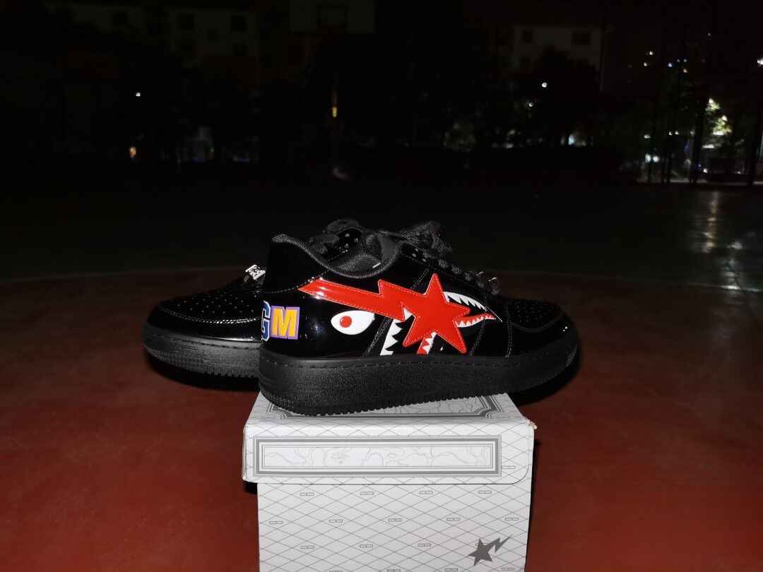 A Bathing Ape Bape Sta Low Black Shark 1H30 191 012 review 0