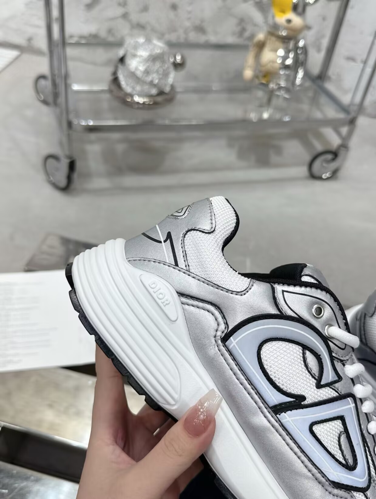 Dior 'B30' Sneakers Black Silver 3SN279 ZMA1 6141  review 5