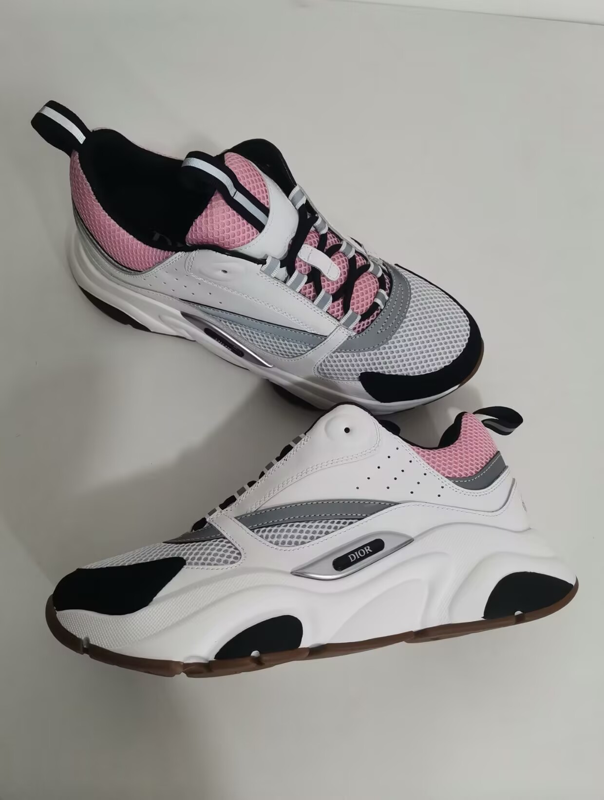 Dior B22 Pink Gray Sneakers Cream review outfitdiaryx 01