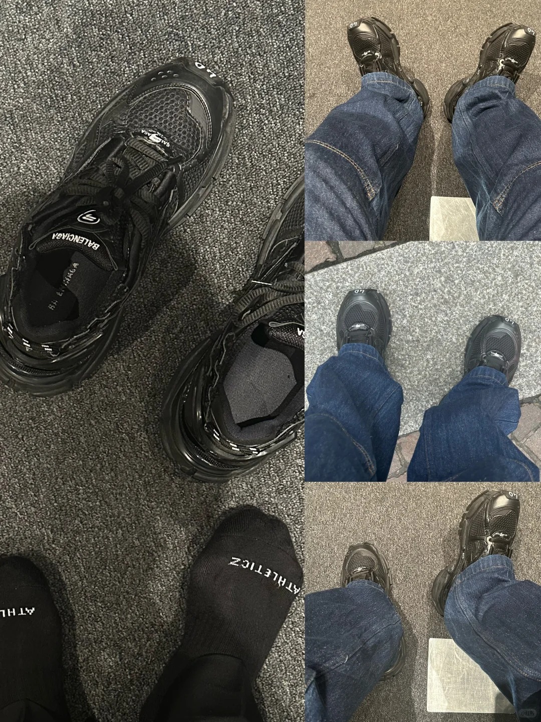 Balenciaga Runner All Black Gray 677402 W3RBR 1515  review Andrew 00