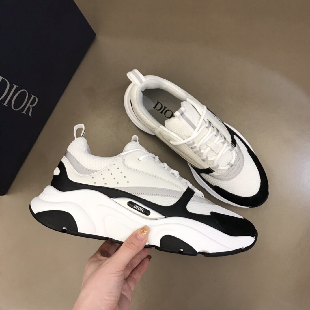 Dior B22 White Black Sneakers Cream review Abigail 00