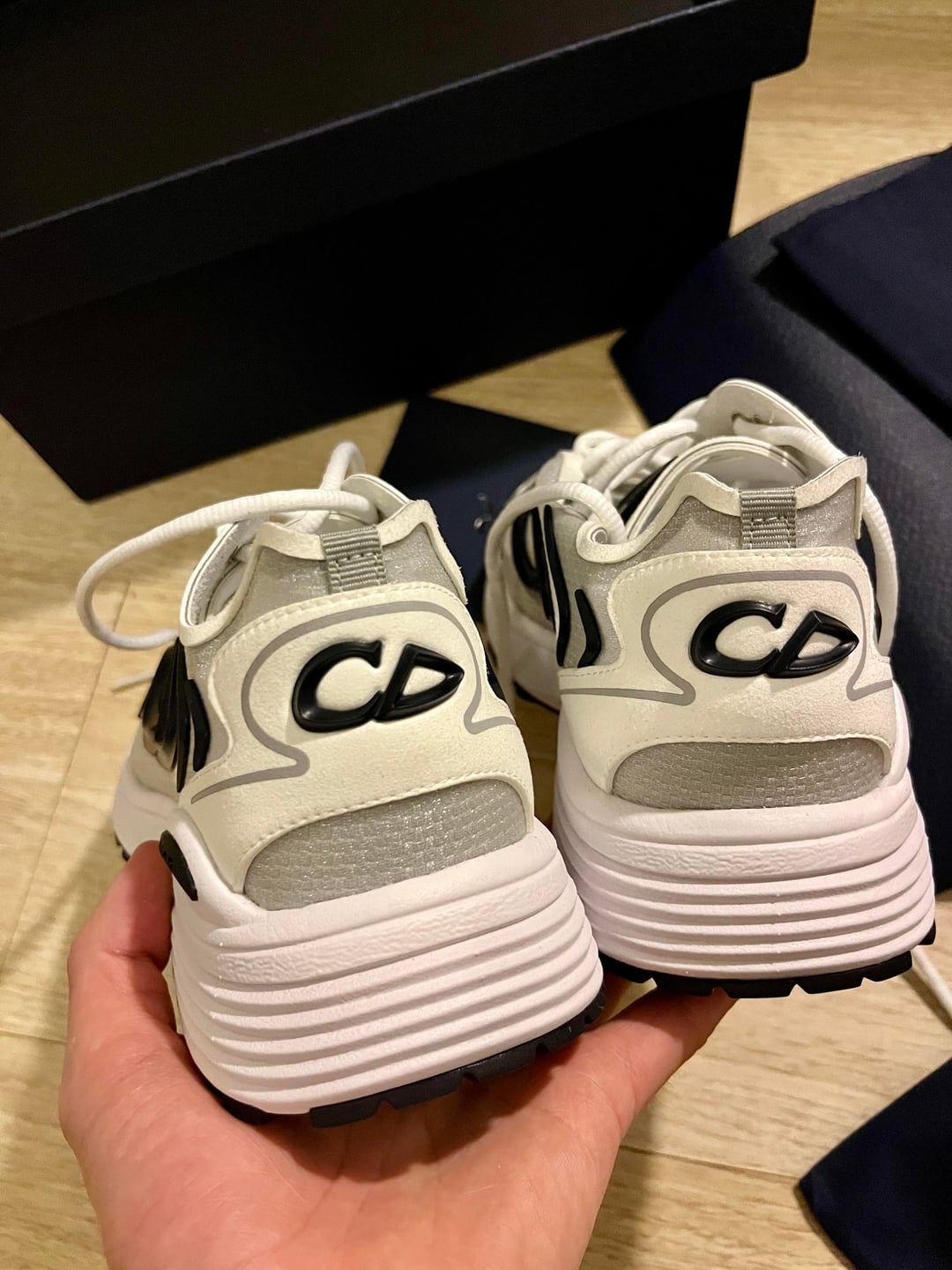 Dior B30 Sneakers White review Brown 04