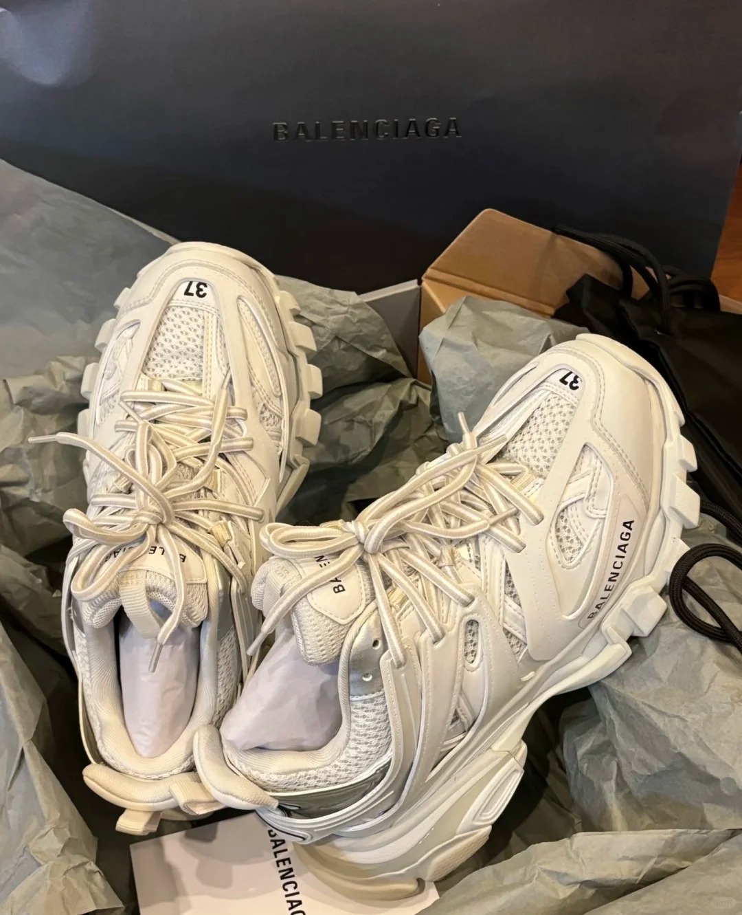 Balenciaga Track Sneaker Beige 542436 W1GB5 4162  review Sofia
