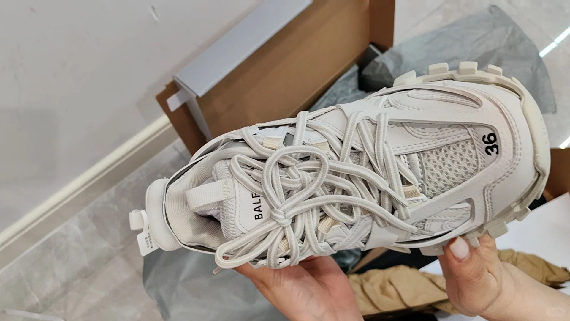 Balenciaga Track Sneaker Beige 542436 W1GB5 4162  review Zachary 00
