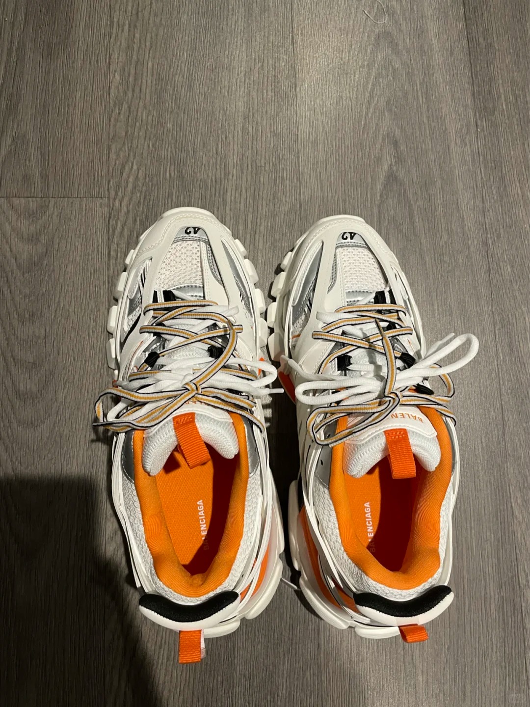 Balenciaga Track Led White Orange 542436 W1GB7 9059 review Reagan
