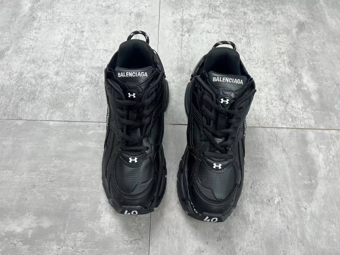 Under Armour x Balenciaga Runner Sneaker 'Black' review 1